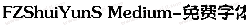 FZShuiYunS Medium字体转换